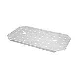 HENDI Abtropfgitter, für Gastronormbehälter, Temperaturbeständig von -40° bis 300°C, Heissluftöfen-Kühl- und Tiefkühlschränken-Chafing Dishes-Bain Marie, Stapelbar, GN 1/2, Edelstahl, 48 Stück