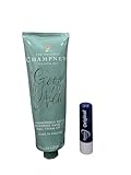 Champneys Harmonious Hands Hand- und Nagelcreme, 125 ml, LSF15, große Tube + gratis Lippenbalsam, versiegelt, leichte Tube Dellen