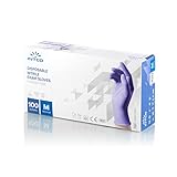INTCO Nitrilhandschuhe Violett - Qualität Premium Medizinprodukte zertifiziert Zahnärzte und Zahnärzte - 100 Stück M (100, M)