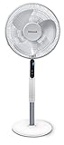 Honeywell Advanced QuietSet Oszillierender Standventilator (5 Geschwindigkeitseinstellungen, Timer-Funktion, Oszillation 70°, Höhenverstellung, Fernbedienung, Einfach zu benutzen) HSF600W, White