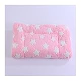 DGOINGPI Hundebett Katzenbett, Hundebett, Haustierdecke, Katzensofa, Welpen-Isomatte, niedlicher Kleiner großer Hundematratze-Teppich Katzenbett(Rose Color,75 110 cm)