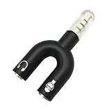 Headset-Splitter, Laptop-Headset-Adapter, 2-in-1, U-förmiger 3,5-mm-Kopfhöreranschluss-Adapter, Splitter für Handy, Tablet, PC, Laptop, Herren, für den täglichen Gebrauch