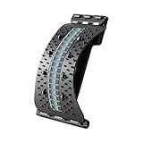 Rückenstützbrett, Verstellbarer Rutschfester Lendenmassager, 3-stufig Einstellbar Rücken Stretcher, Rückentrainer Lumbalbrett Für Den Rücken, Wirbelsäulenkorrektoren, Rückenstrecker Gerät, 38x25 Cm