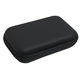 1 Stück Tasche für Externe Festplatten, Tragbare HDD-Tasche für 2,5 Zoll Festplatten und SSDs, Robuste und Stoßfeste Festplattentasche, Externe Festplatten für Unterwegs (Schwarz)