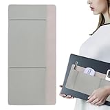 Externer Festplattenhalter für Laptop, Kabel-Organizer mit 3 Taschen, selbstklebender Organizer für Kabel, Batterie, Telefon, Karte – Verwendung auf Reisen, Arbeit und Zuhause