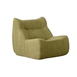 STARHMLUX Small Einzelsofa - kleine Sofas für Kleine Räume Modulares Design Chenille-Samtstoff platzsparend Keine Montage für Kleine Wohnungen Grass Green 39.4 * 34.3 * 30.7in