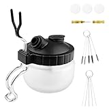 Labmilon Airbrush Zubehör, Airbrush-Reinigungsset, Airbrush Reinigungsbehälter, Airbrush Cleaning Pot Kit, Reinigungstopf mit Halter, 5 Reinigungsnadeln, 5 Reinigungsbürsten, Reinigungswerkzeug-Set