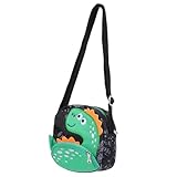 VANZACK Lässige Dinosaurier Schultertasche aus Robustem Material mit Platz für Handy und Kosmetik für Kinder bei Ausflügen und Restaurantbesuchen