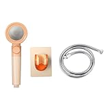 OSALADI 1 Satz Dusch kopf im Badezimmer Wasserhahn Bausatz durchnässt Duschstab Lüfter badzubehör badaccessoires Duschkopf mit mehreren Gängen verschleißfester Duschkopf Plastik abs Orange