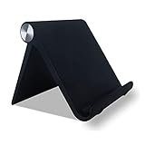 Handy Ständer Tisch Handyhalterung Tablet Ständer Handy Halter Kompatibel mit Iphone 12-11 , Ipad , Samsung, Huawei, Xiaomi, usw. bis 10,5 zoll (schwarz)