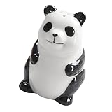 Ciieeo Tragbarer Keramischer Gewürzstreuer Panda Design Salz und Pfefferbehälter für Küche zur Gewürzaufbewahrung Dekorativer Küchenschmuck