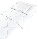 Plumeri Kinderbettdecke 100x135cm + Flaches Kissen 40x60cm – Antiallergisch – Ganzjahres-Bettwäsche-Set Oeko-Tex Standard 100 Zertifizierung
