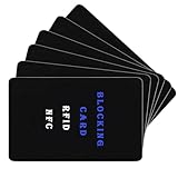 KEYRI 6 Stück RFID-Blockierkarte, Diebstahlschutz, Ultradünn, Kreditkartenschutz und Bankkartenschutz, Credit Cards Protection – RFID-Karten, Safecard für Männer und Frauen (Blau)