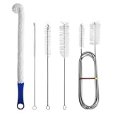Reinigungsset Bürste, Premium Pfeifenreiniger Bürste zur Mühelosen Reinigung von Schwer Erreichbaren Bereichen in Wasserrohren, Flaschen, Ausgüssen, Aquarien und Mehr