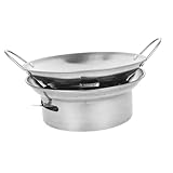1 Satz Hot Pot mit Alkoholkocher Camping Kochgeschirr für Outdoor Aktivitäten für Nudeln Meeresfrüchte Suppen