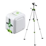 Firecore Kreuzlinienlaser mit 120CM Stativ, selbstnivellierender horizontaler und vertikaler Kreuzlinienlaser für Heimdekoration, DIY, Bilderaufhängung und Fliesenverlegung-Inklusive Batterie & Stativ