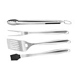 Gatuida 1Satz Grillzubehör Teiliges BBQ Werkzeugset für Camping Picknick und Grillpartys Praktischer Aufbewahrungstasche