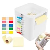 Jukeoiu Schreibtisch Klebezettelspender,Klebezettelblockhalter Organizer | Schreibtisch Organizer Mit Clips Für KlasseZimmer Haushalt StudentenZimmer Schrank Planung