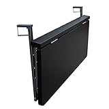 CMOLVUR Verstellbarer Beistelltisch für den Außenbereich, klappbar, Balkongeländer, multifunktional, Hausbar & Gartendekoration, Wandmontage, Terrasse für Terrasse, Innenhof
