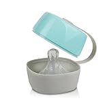 ibasenice 2 Stück Tragbare Schnullerboxen aus PP mit Breiter Öffnung Kompakte Aufbewahrungsboxen für Neugeborene und Frühchen Grün und Rosa Sichere Schutzbox für Nuckel und Schnullerclips