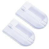 2 Stück Fondant Glätter Torten Zubehör Fondant Tortenglätter Set Cake Edge Smoother Torten Zubehör Tortenglätter für Gebäck Zuckerfleisch DIY Backen Sugarcraft Buttercreme Zuckerguss (14.5 x 8cm)