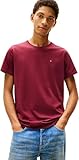 Tommy Jeans Herren T-Shirt Kurzarm Original Slim Fit, Rot (Red Wine), L