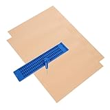 JEWEDECO 1 Satz Braille-Tafel Braille-Schreibtafel und Stylus-Set selbstklebendes Whiteboard Stift-Übungspapier Braille-Schreibtablett schiefertafel Griffbrett Braille-Platte Plastik Blue