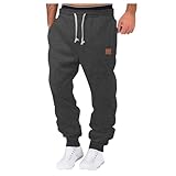 FASLOLSDP Jogginghose für Herren Leichte Schnell Trocknende Herrenhose mit Reißverschlusstaschen Trainingshose mit Elastischer Taille Atmungsaktive & Stretch für Optimalen Komfort