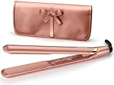 BaByliss Rose Gold Glätteisen - Keramikplatten für glattes Styling, Universalspannung für weltweiten Einsatz, ultra-schnelles Aufheizen in 15 Sekunden, 3 Temperatureinstellungen bis zu 235°C, 2598PE