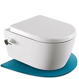 SSWW, Dusch-WC inklusive Softclose Toilettensitz, spülrandlose Taharet Toillete, 52x36x33 cm