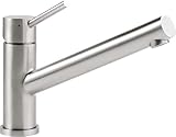 Villeroy & Boch Como Armatur in Edelstahl massiv, Festauslauf & Hochdruck (Art.-Nr.: 925100LC)