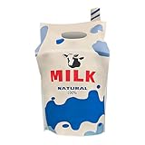 Bsbkoj Funny Costumes, Milk Carton Outfit, Humorous Clothing, Creative Food-Themed Dress-Up, Unisex Lightweight Design, Size Fits Most, Perfect for School Events and Holiday