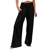 Trainingshose für Damen, Skinny, bunt, elastisch, Cargo-Passform, zierliche Hose, flippig, Retro, weich, Track, schönes Basic, Schwarz , XL