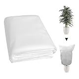 Winterfrostschutztuch - Verdickte Garten-Frostschutzdecke, Frostschutzabdeckung für Winterschutz | Leichtes Vlies zum Abdecken großer Flächen, kältebeständiger Stoff