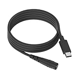 Tewzafiya USB-DC-Ladekabel, DC5521 auf -Adapter,Langes DC5521-auf-Ladekabel DC5521-auf-Kabel - Leichtes DC-Buchse-auf-Typ-C-Kabel DC5521-Konvertierungskabel für Router