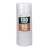 BB-Verpackungen 1 x Luftpolsterfolie 3-lagig 1,0 x 50 m (75 my stark, Schutz von empfindlichen Gegenständen) - Sets zwischen 1 und 3 Rollen