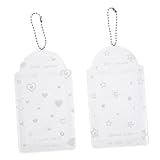 FOYTOKI 2Stücke PVC Kartenhalter Niedliche Ausweishülle für Kompakter Fotokarten Organizer für Schule Büro und Reisen Kawaii Design für Jugendliche