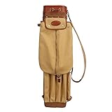 TOURBON Turbon Golftasche im Bleistift-Stil aus Leder und Segeltuch, Golf-Geschenke, Golftaschen