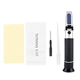 MTLAVISH -Handheld -Salzgehalt mit Aluminiumkonstruktion Gummi -Gummi Griff automatische Temperaturkompensation und hohe Genauigkeit ideal für Aquakultur -Aquarium und Sea