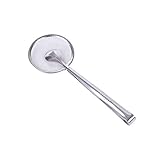 COLLBATH Filterlöffel Mit Clip Geschirrsieb Lebensmittelclip Schöpflöffel Fetten Seiher Sieb Mesh-sieb-clip Ölfrittierfilter Hühnerbratsieb Pfannensieb Siebzange Für Lebensmittel Silver