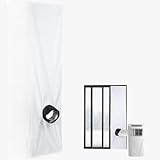 Vibsky Universal Fensterdichtung 2M/3M für tragbare Klimaanlage und Wäschetrockner, wasserdichte Polyester-Abdeckung für Flügel- und Dachfensterfenster, um das Austreten von warmer Luft zu verhindern