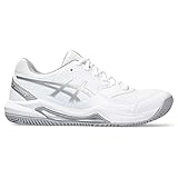 ASICS Damen Gel-Dedicate 8 Clay Sneaker, White/Pure Silver, 42 EU