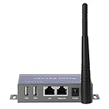 CHEECENT Kabelloser Druckserver für USB-Drucker (nicht Plug & Play), 2-Port-USB-Druckserver, Konvertieren Sie kabelgebundenen Drucker in drahtlose WiFi-Ethernet-Netzwerke, kompatibel mit Windows Mac