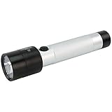 ANSMANN 1600-0155 X30 Handliches Metall mit effizientem Reflektorsystem Hochleistungs-LED-Taschenlampe, Aluminium, silber/schwarz