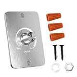 12V LED Dimmer, Dimmer Lichtschalter, 3 Draht Dimmer Schalter für Wohnmobil Anhänger Boote Lampeneinstellung