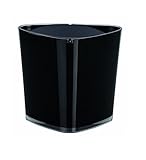 Spirella Kosmetikeimer 1 Liter Abfalleimer Schwingdeckeleimer Tischabfalleimer Trix Acryl Schwarz