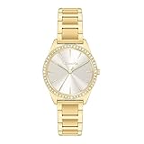 Tamaris Damenuhr - Kleine, Sportlich-Elegante Armbanduhr 30mm, Band aus Edelstahl, Zirkoniasteine 3 ATM Wasserdicht