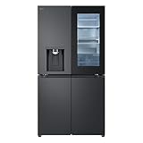 LG GMG961NPKE Multi-Door Kühl-Gefrierkombination mit InstaView, 637 L, Total No Frost, DoorCooling+, LINEARCooling, Wi-Fi, Essence Black Steel [Energieklasse E]