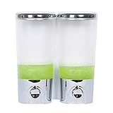 Zanzan Duschlotionsspender， Seifenspender Wandhalterung 400ml/13.5oz Nachfüllbarer Kommerzieller Seifenspender 1/2 Chamber Dusche Spender Für Badezimmer Seifenspender (Color : 2 Chamber B)