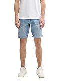 TOM TAILOR Herren 1044973 Bermuda Jeans Shorts, 10142 - Light Stone Blue Denim, 32 EU
